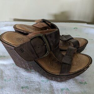 Born platform wedge sandals